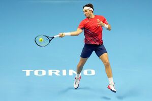 Casper Ruud startete mit einem Sieg in die ATP-Finals., © Antonio Calanni/AP/dpa