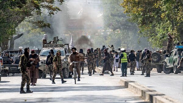 Am Freitag ereignete sich in der afghanischen Hauptstadt in der Nähe einer Moschee eine Explosion., © Ebrahim Noroozi/AP/dpa