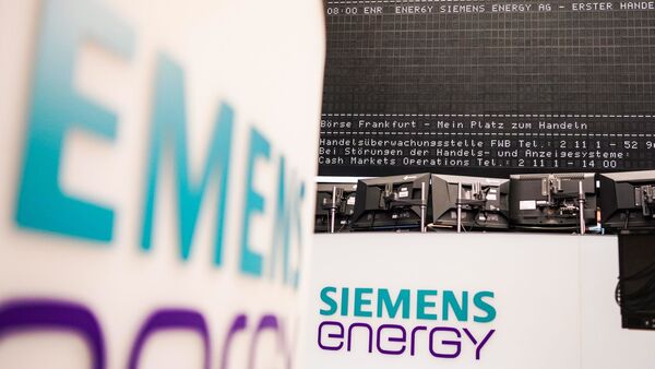 «Siemens Energy» steht in der Frankfurter Wertpapierbörse., © Frank Rumpenhorst/dpa/Symbolbild