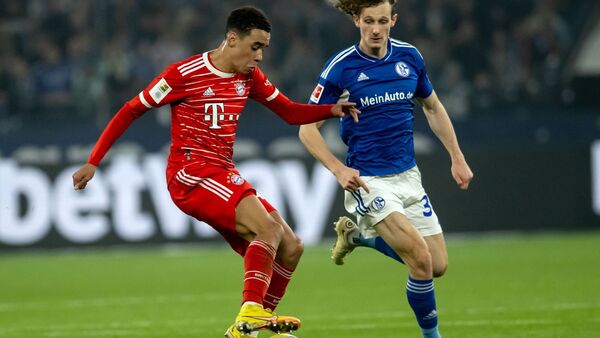 Spielte Schalkes Spieler teilweise schwindelig: Bayern-Youngster Jamal Musiala., © Bernd Thissen/dpa