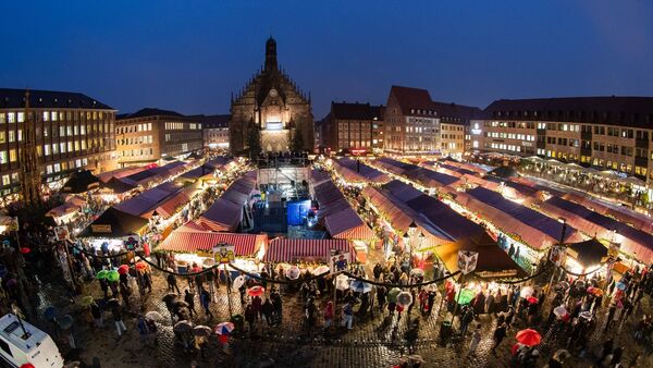 Der Nürnberger Christkindlesmarkt., © Daniel Karmann/dpa/Archivbild
