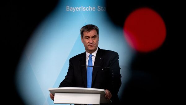 Markus Söder (CSU), Ministerpräsident von Bayern, nimmt an einer Pressekonferenz teil., © Sven Hoppe/dpa/Archivbild